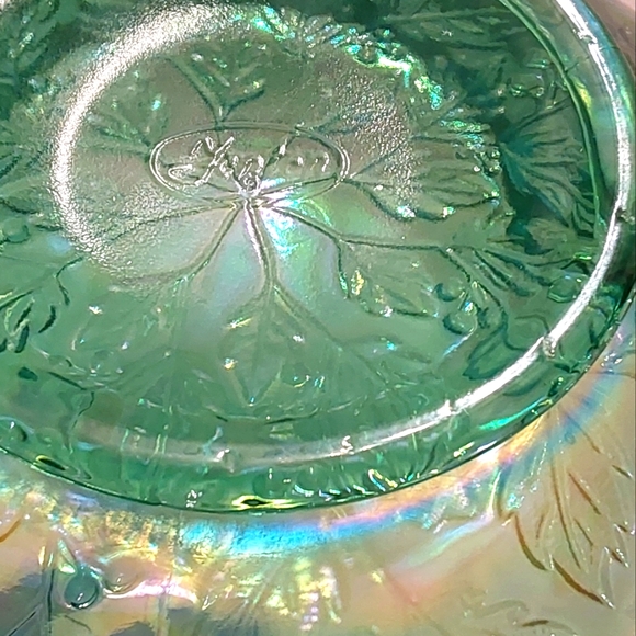 Fenton glass basket (Carnival glass) - Picture 4 of 4